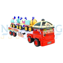 Hộp xe container cảnh sát chở 3 xe cứu hộ 368C-2