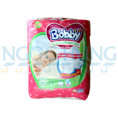 Tã quần Bobby mở một bên NB-S 74 miếng