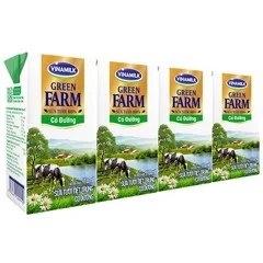 sữa tươi tiệt trùng vinamilk green farm có đường 110ml