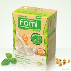 Sữa nước Vinasoy Fami ít đường hộp 200ml