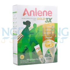 Sữa bột Anlene Gold 3X hương cà phê 310g (10 gói x 31g) (19 tuổi trở lên)