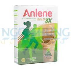 Sữa bột Anlene Gold hương socola 3X hộp giấy 440g (40 tuổi trở lên)