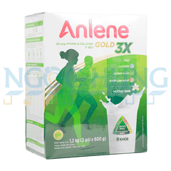 Sữa bột Anlene Gold 3X hương vani hộp giấy 1.2kg (40 tuổi trở lên)