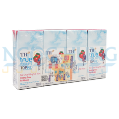 Sữa chua uống TH Topkid vị dâu 180ml