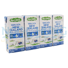 Sữa nước NutiMilk New Zealand ít đường 180ml