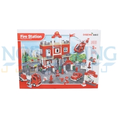 Hộp đồ chơi lắp ráp biệt đội cứu hoả JX6699