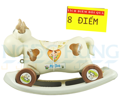Bò sữa 2 trong1 bập bênh, chòi chân