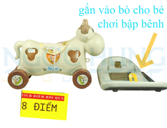 Bò sữa 2 trong1 bập bênh, chòi chân