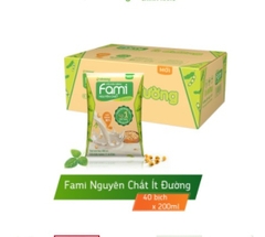 Sữa nước Vinasoy Fami bịch ít đường 200ml