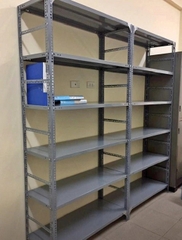 Kệ kho đa năng 6 tầng, Kệ để đồ sắt, Dài 1.8m x Sâu 0.4m x Cao 2m, Có thanh chắn