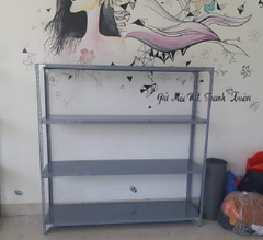 Kệ sắt V lỗ, Giá kệ lắp ghép 4 tầng Dài 1M x Sâu 0,6m x Cao 1,5m