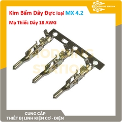 Kim Bấm Dây Cái 5557/ Đực 5559 MX 4.2mm Mạ Thiếc Dây 18AWG