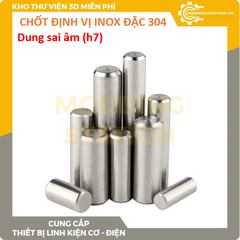 Chốt định vị đặc inox 304 size D8x20 dung sai âm (h7)