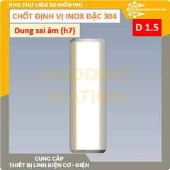 Chốt định vị đặc inox 304 size D1.5x8 dung sai âm (h7)