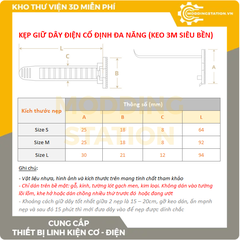 Set 10 nẹp rút dây điện cố định đa năng (keo 3M siêu bền)