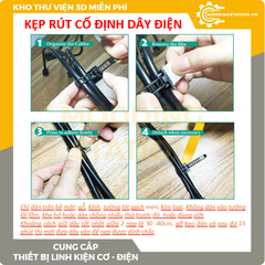 Set 10 nẹp rút dây điện cố định đa năng (keo 3M siêu bền)