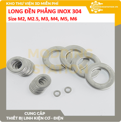 Long đền phẳng inox 304 size M4*8*0.5