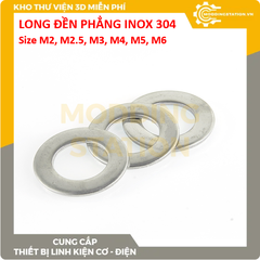 Long đền phẳng inox 304 size M4*8*0.5