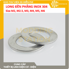 Long đền phẳng inox 304 size M4*8*0.5