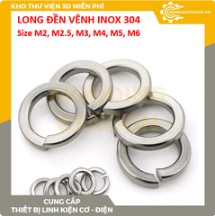 Long đền vênh inox 304 size M10