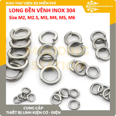 Long đền vênh inox 304 size M8