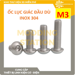 Ốc Lục giác đầu dù inox 304 size M3x4