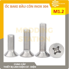 Ốc Bake đầu côn inox 304 size M1.2x8