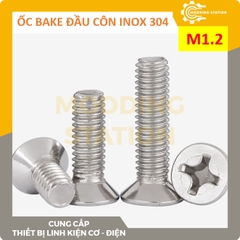 Ốc Bake đầu côn inox 304 size M1.2x8