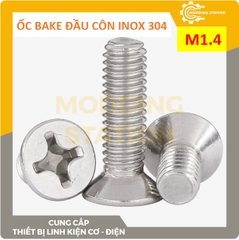 Ốc Bake đầu côn inox 304 size M1.4x5
