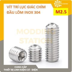 Vít trí lục giác chìm đầu lõm inox 304 size M2.5x8