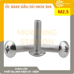 Ốc Bake đầu dù inox 304  size M2.5x4