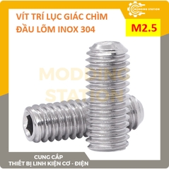 Vít trí lục giác chìm đầu lõm inox 304 size M2.5x8