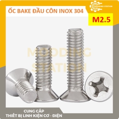 Ốc Bake đầu côn inox 304 size M2.5x8