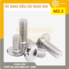 Ốc Bake đầu dù inox 304  size M2.5x4