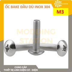 Ốc Bake đầu dù inox 304  size M3x40