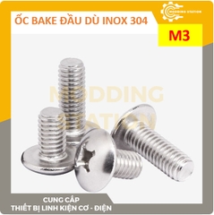 Ốc Bake đầu dù inox 304  size M3x40