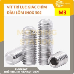 Vít trí lục giác chìm đầu lõm inox 304 size M3x12