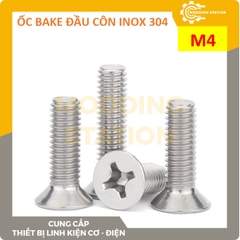 Ốc Bake đầu côn inox 304 size M4x5