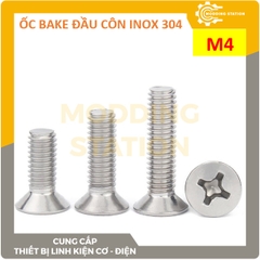 Ốc Bake đầu côn inox 304 size M4x8