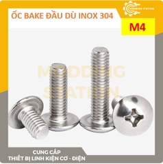 Ốc Bake đầu dù inox 304  size M4x20