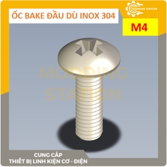 Ốc Bake đầu dù inox 304  size M4x16