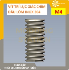 Vít trí lục giác chìm đầu lõm inox 304 size M4x18