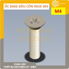 Ốc Bake đầu côn inox 304 size M4x8