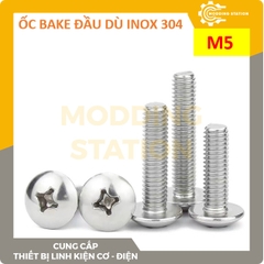 Ốc Bake đầu dù inox 304  size M5x20