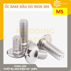Ốc Bake đầu dù inox 304  size M5x20