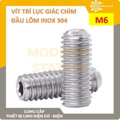 Vít trí lục giác chìm đầu lõm inox 304 size M6x10