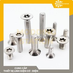 Ốc Lục giác đầu côn bông mai hoa thị inox 304 size M3x6