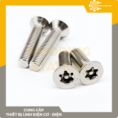 Ốc Lục giác đầu côn bông mai hoa thị inox 304 size M3x6