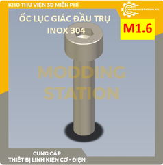 Ốc Lục giác đầu trụ inox 304 size M1.6x10