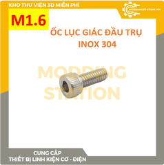 Ốc Lục giác đầu trụ inox 304 size M1.6x10